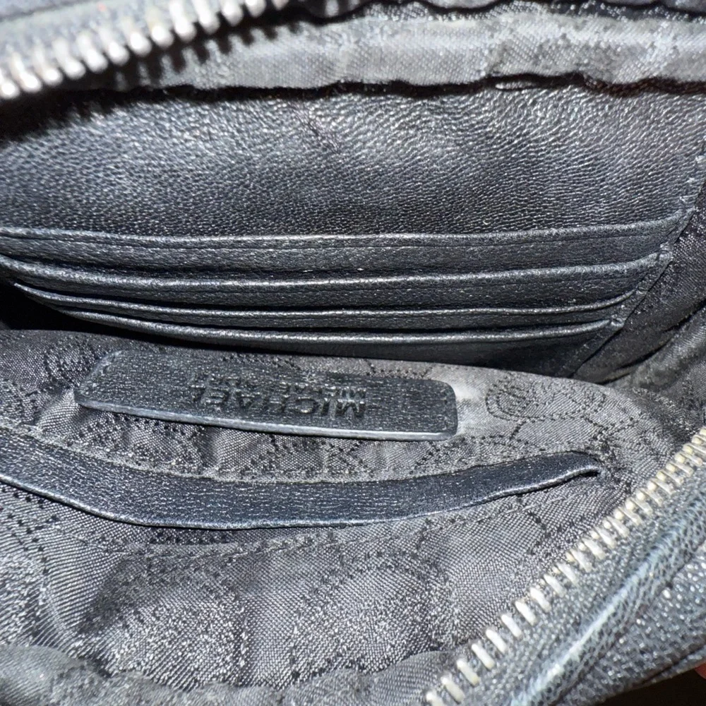 EUC Michael Kors Black Crossbody Bag with Metallic Accents - Picture 5 of 8